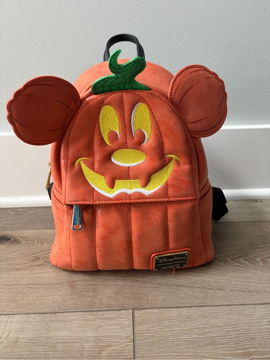 Loungefly Handbags - Disney Mickey Jack O Lantern Loungefly Mini Backpack (Read)
